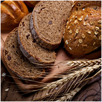 High fibre, wholemeal breads