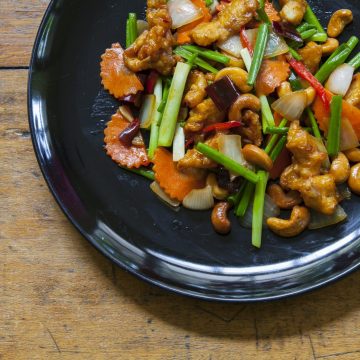 Almonds and cashews are delicious in a stir-fry.